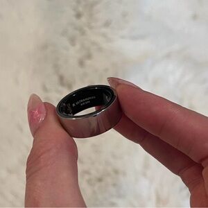 Ultrahuman silver Smart Ring — Sleek Stainless Wearable size 06